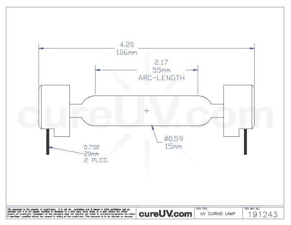 ColorSpan DisplayMaker 72 UVX SO 055A UV Curing Lamp Bulb Discount