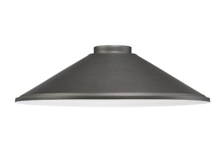 RLM 18 in. Path Light Shade Smoked Iron finish Supply