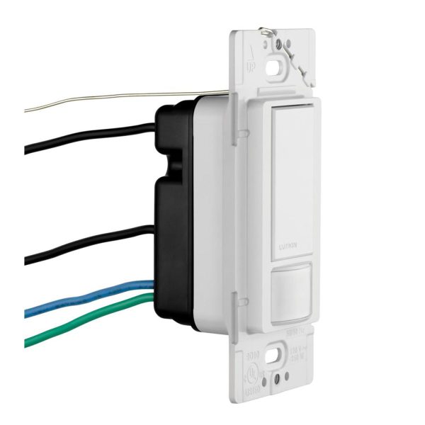 Maestro PIR 180° Occupancy|Vacancy Sensor Wall Switch, 3-Way or Multi-Location, 5 Amps, 120V, White For Discount