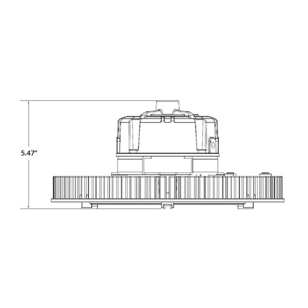 UFO High Bay LED Light, 12000 Lumens, 90 Watts, 5000K 120-277V on Sale