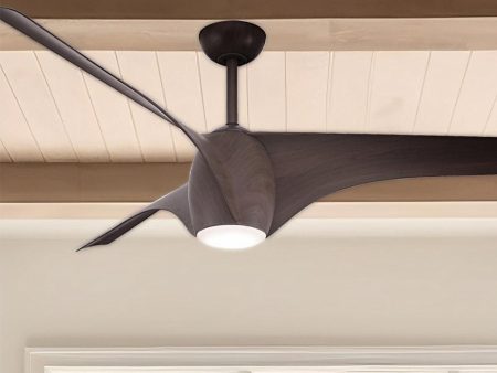 Airewave 65  Dark Maple LED Indoor Ceiling Fan with Remote Discount