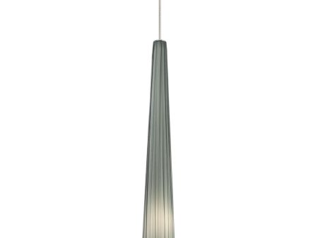 Zenith 3 in. Halogen Pendant Light MP Smoke Glass Nickel Finish Cheap