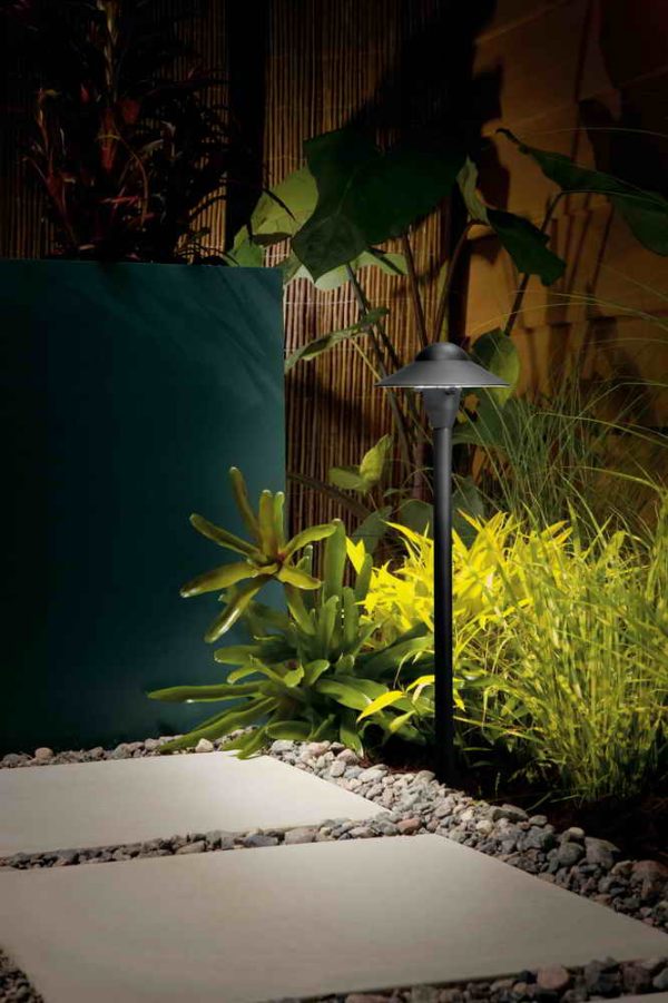 12V 6  Dome Landscape Path Light Textured Black For Cheap