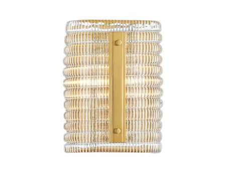 Athens 10 In. 2 Lights Wall Light Brass Finish Online