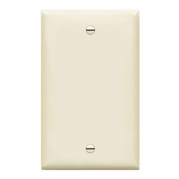 1-Gang Blank Wall Plate Light Almond For Discount