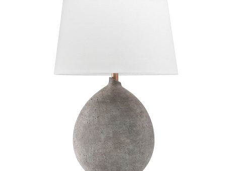 Denali Table Lamp Gray and Gold Leaf Accents on Sale