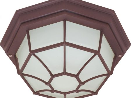 11 In. Outdoor Flush Mount Bronze finish Cheap