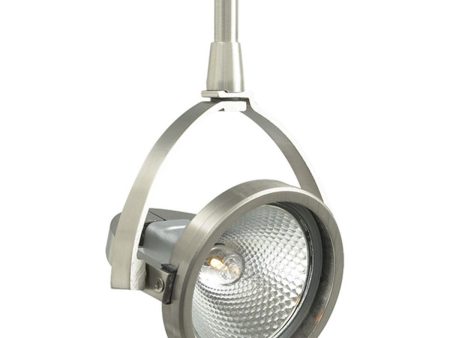 6 In. Stem John Monorail Head 50W Max. BT15|MR16|GU5.3 Satin Nickel finish For Sale