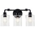 Gunnison 24 In 3-Lights Bathroom Vanity Light, Black Finish Online