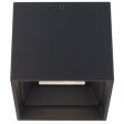 Kube 5 In. LED Outdoor Flush Mount 3000K Black finish Online Sale