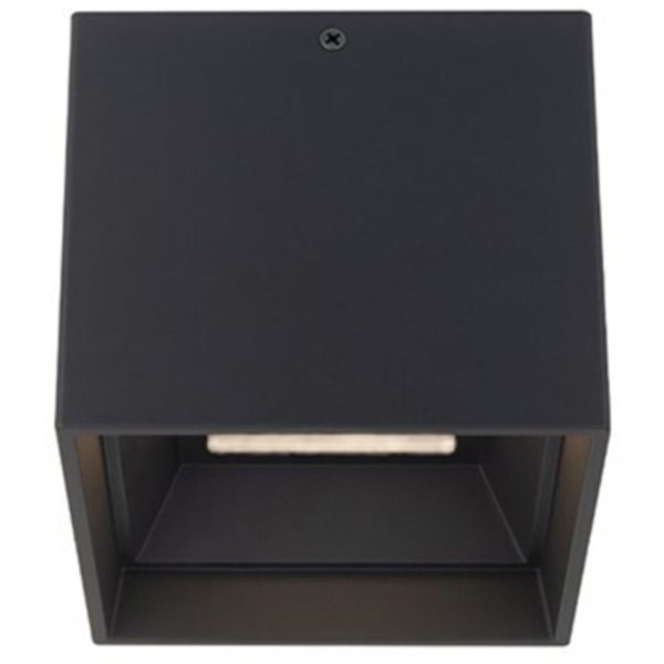 Kube 5 In. LED Outdoor Flush Mount 3000K Black finish Online Sale