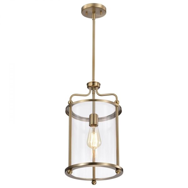 Yorktown 10 in. Pendant Light Brass Finish Hot on Sale