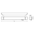 Allen 41 in. LED Bath Bar Satin Nickel finish on Sale