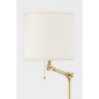 Essex 2 Lights Floor Lamp Marble Base and Aged Brass Finish on Sale