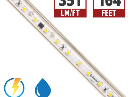 Infiniline Basics 120V LED Strip Light, 164ft Reel, 4200K, 351 Lumens per Ft, IP65 Wet locations Online now