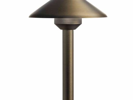 2W 160 Lumens LED Short Stepped Dome Path Light 3000K Centennial Brass Sale