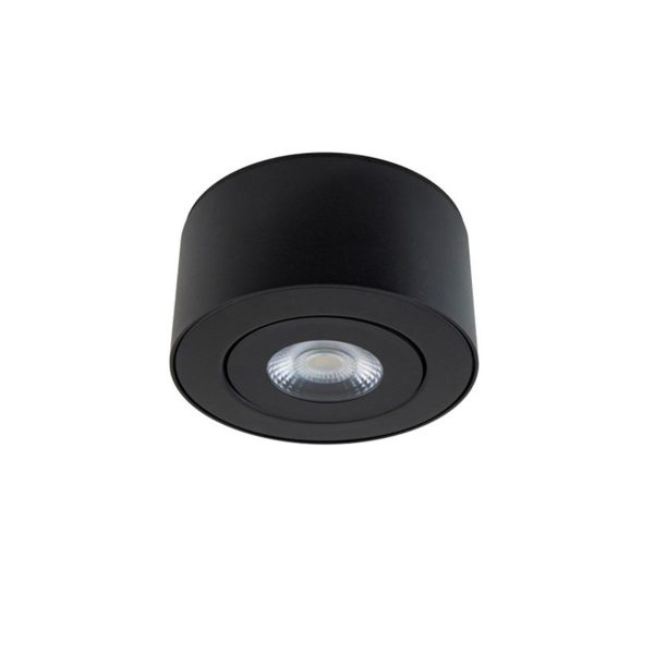 I Spy 5 In. LED Outdoor Flush Mount 4000K Black finish Hot on Sale