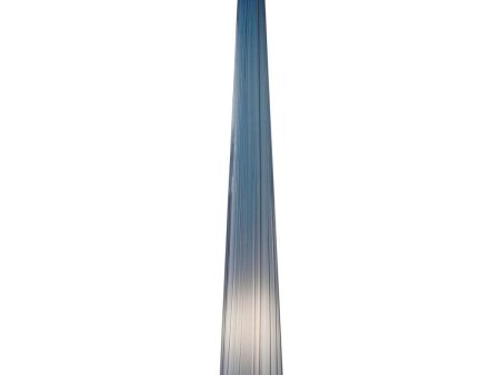 Zenith Large Halogen Pendant Light MO Steel Blue Glass Bronze Finish Fashion