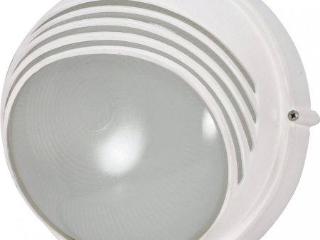 10 In. Outdoor Round Bulkhead Light White finish Online Sale