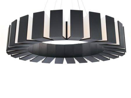 Chronos 50 in. LED Chandelier Black Finish Discount