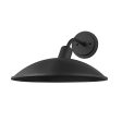 OTIS 16 in. Outdoor Wall Sconce Textured Black Finish For Discount