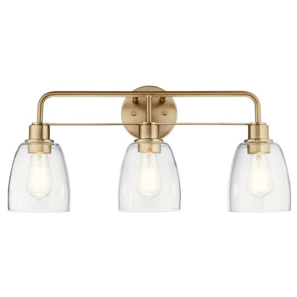 Meller 24 In 3-Lights Bathroom Vanity Light, Bronze Finish Sale