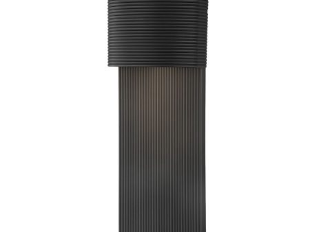 TEMPE 17 in. LED Outdoor Wall Sconce Black Finish Online Hot Sale