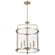 Yorktown 16 in. 4 lights Pendant Light Brass Finish on Sale