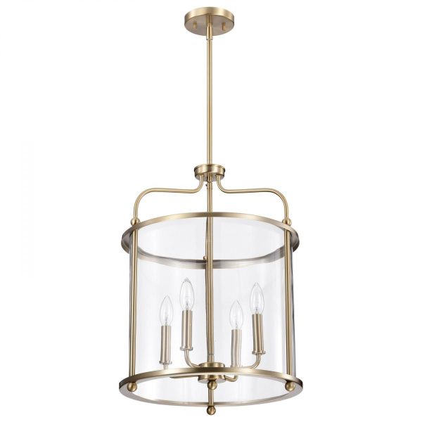 Yorktown 16 in. 4 lights Pendant Light Brass Finish on Sale