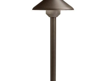 4W 182 Lumens LED Llena Path Light 3000K Textured Architectural Bronze For Sale