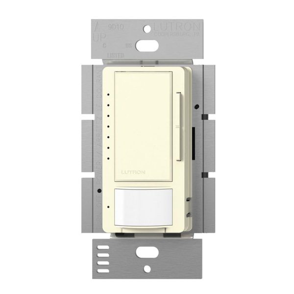 Maestro PIR 180° Vacancy Motion Sensor Wall Switch with LED+ Dimmer, 150W, 120V, Light Almond on Sale