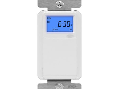 Astronomic Digital In-Wall Programmable Timer Switch, 1200 Watts 15 Amp, White Online