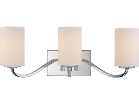 Willow 23 in. 3 Lights Vanity Light Nickel Finish Discount