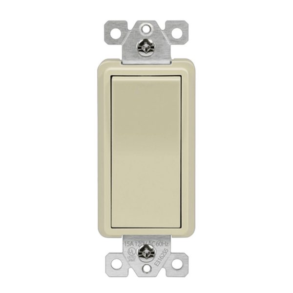 Deco 4-Way 15 Amp Rocker Switch, Ivory For Sale