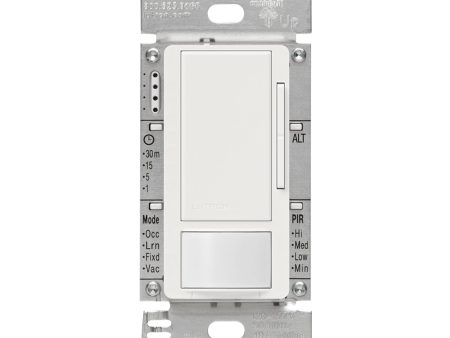 Maestro PIR 180° 0-10V Occupancy|Vacancy Dimmer Sensor, Single-pole or multi-location, 8A, 120-277V, White Sale