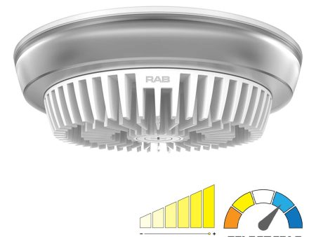 LED Parking Garage Light, 6000 Lumens, 20 30 40 Watts, 30K 40K 50K, 120-277V, White Finish Fashion