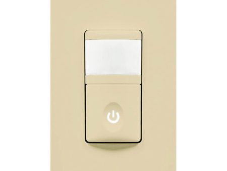 PIR 180° Occupancy|Vacancy Motion Sensor Wall Switch, 500W, 120V, Ivory Online now