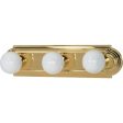 18 in. 3 Lights Bath Bar Gold Finish Sale