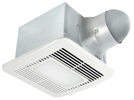 Delta BreezSignature Adjustable 80-110 CFM Bathroom Exhaust Fan With Dimmable LED Light, Night-Light, and Dual Speed Online Hot Sale