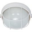 10 In. Outdoor Industrial Bulkhead Light White finish Hot on Sale