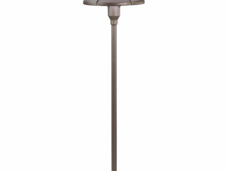 3W 302 Lumens LED Center Mount Path Light 3000K Textured Architectural Bronze Fashion