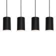 Tyke 36 in. 4 Lights Pendant Light Black Finish Online now