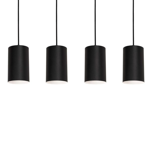 Tyke 36 in. 4 Lights Pendant Light Black Finish Online now