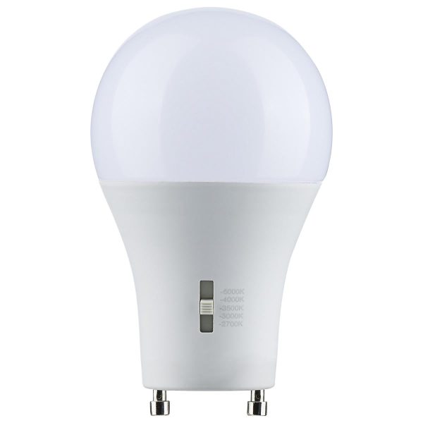 Dimmable A19 LED Bulb, 9 Watts, 800 Lumens, 2700K to 5000K, 60W Equal, GU24 Base Fashion