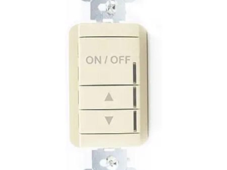 Single Channel Wallpod Switch with On Off and Raise Lower Control Ivory Hot on Sale