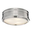 Rye 14 in. 3 Lights Flush Mount Light Polished Nickel Finish Cheap