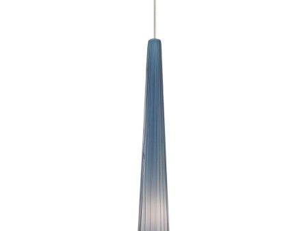 Zenith Small Halogen Pendant Light MO Steel Blue Glass Bronze Finish Online Hot Sale