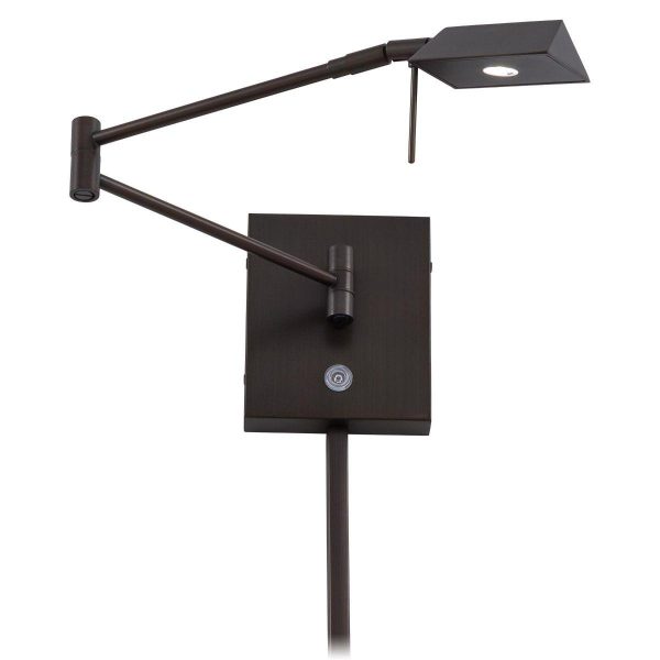 George s Reading Room Contemporary Cone LED Swing Arm Wall Lamp Supply