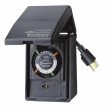 15 Amp 120-Volt 24-Hour Outdoor Mechanical Timer Switch, Black Online Hot Sale