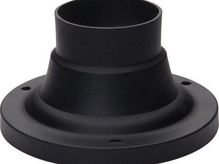 Outdoor Essentials 3.5 in. Aluminum Pier Mount Base Black Finish Discount